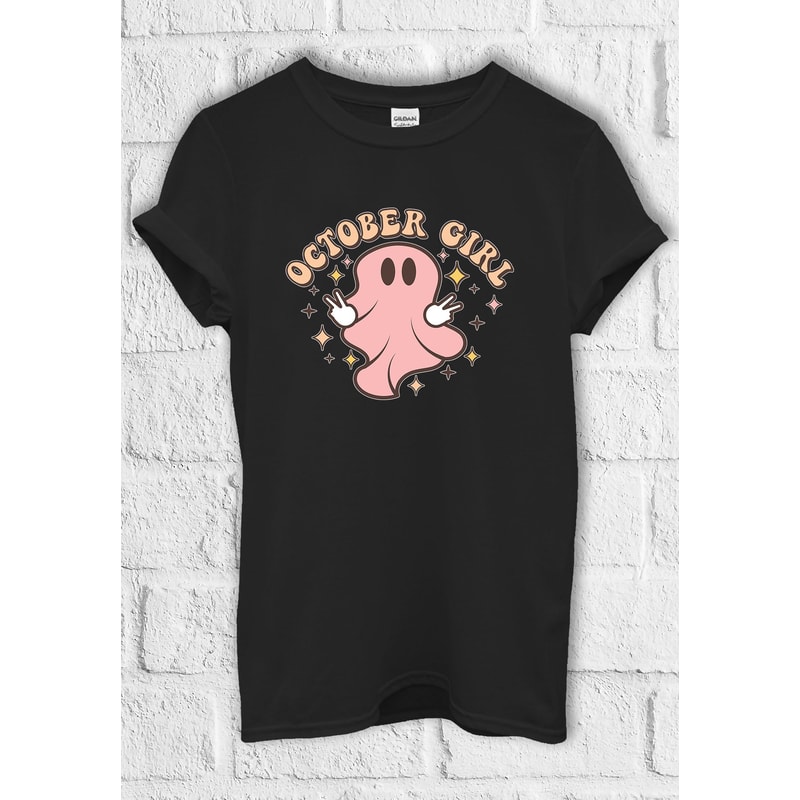 Halloween October Girl T shirt Hoodie Sweatshirt Baseball Pullover Shopper Bag Make Up Bag Men Women Unisex Baggy Boyfriend Shirt H93.jpg