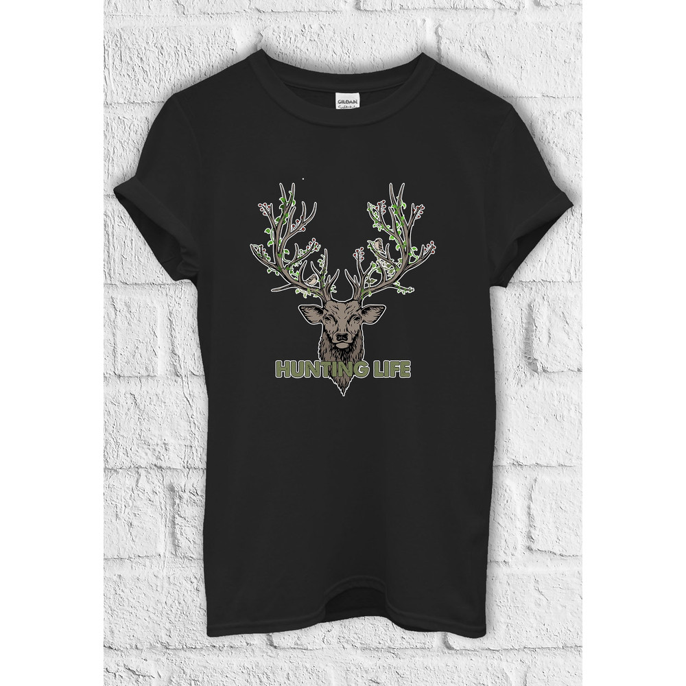 Hunting Life Deer Hunter T shirt Hoodie Sweatshirt Jute Bag Kids T shirt Baseball Pullover Men Women Unisex Baggy Boyfriend Shirt 3592.jpg