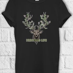 hunting life deer hunter t shirt hoodie sweatshirt jute bag kids t shirt baseball pullover men women unisex baggy boyfri