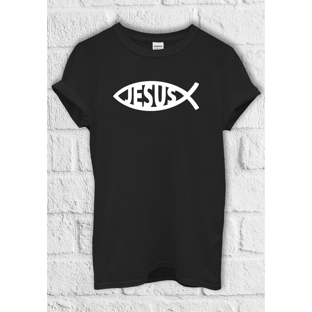 Jesus Fish Symbol God Cool T shirt Hoodie Sweatshirt Jute Bag Kids T shirt Baseball Pullover Men Women Unisex Baggy Boyfriend Shirt 3444.jpg