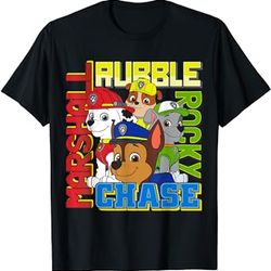 paw patrol rubble chase rocky and marshall