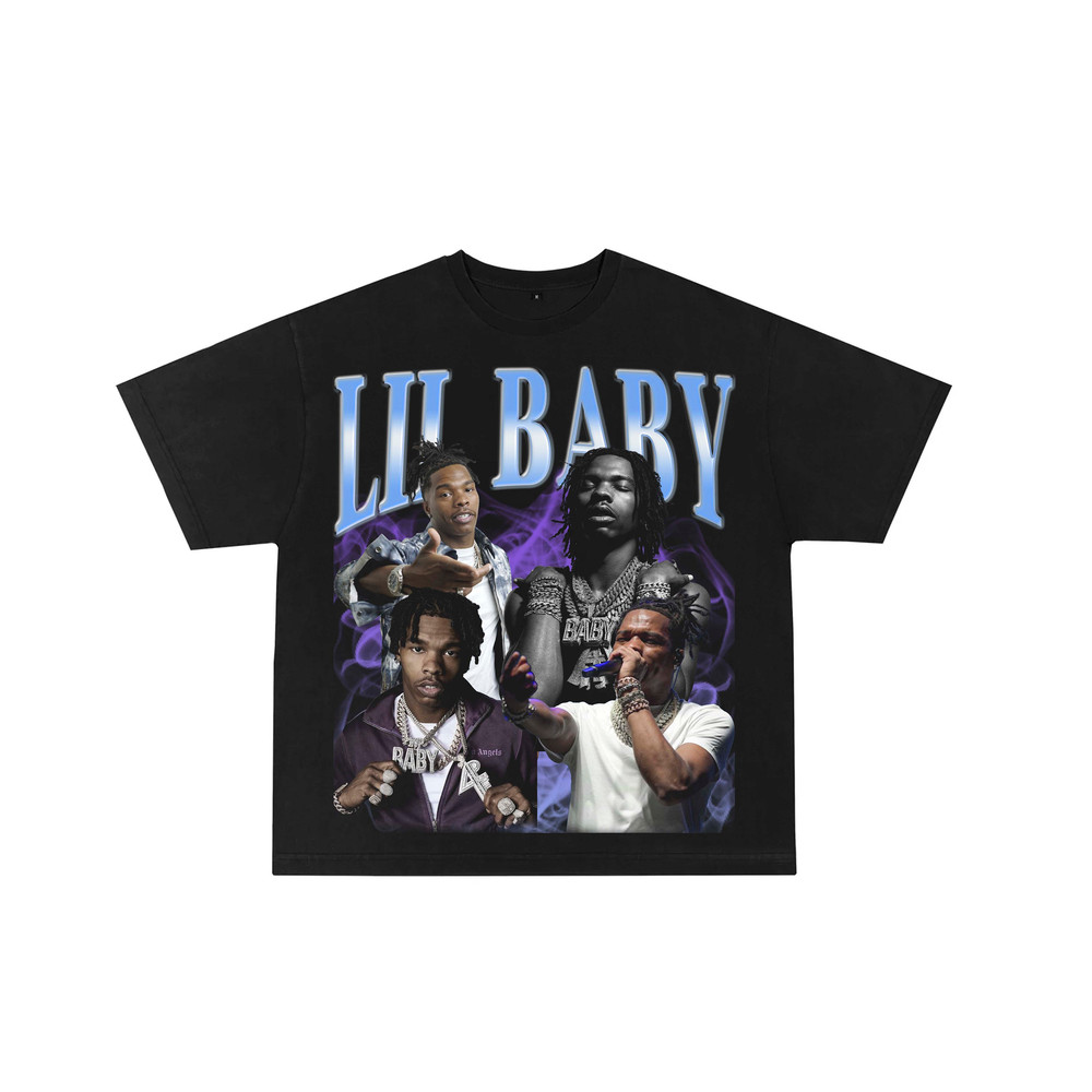 Lil baby T-SHIRT Rap Tee Jumbo Savage Mode Rare Hip Hop Drake Travis Scott Kanye Metro Boomin Young Thug Gunna.jpg