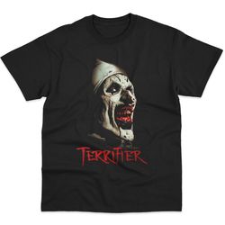 terrifier movie shirt, vintage movie shirt, horror shirt, halloween gifts for him, halloween shirt, retro movie shirt, h