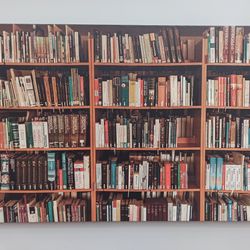 Gift For Book Lover Art, Library Photo Wall Art, Bookshelf Poster, Reading Room Wall Art, Library Photo Canvas, Library