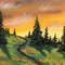 Sunrise Trail original 11” x 14” acrylic landscape painting on a canvas panel.jpg