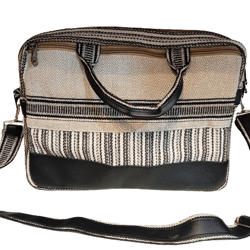 Hemp & Cotton Mix Laptop Bag with Strap and Handle
