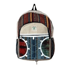 Handmade Sustainable Hemp & Cotton Mix Backpack for Unisex
