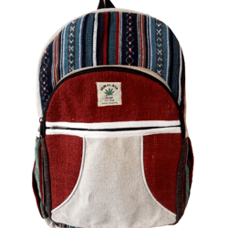 RHB79 Handmade Sustainable Hemp & Cotton Mix Backpack For Unisex