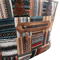 Vibrant Cotton Leather Patchwork Tote Bag MultiColor With Zipper Closure 4