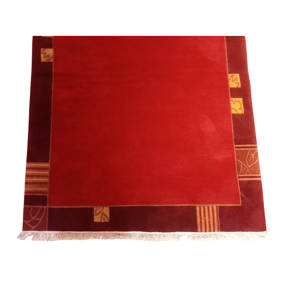 HandKnotted Nepali Red Carpet Modern Design 140x200 Cm 60 Knots 2