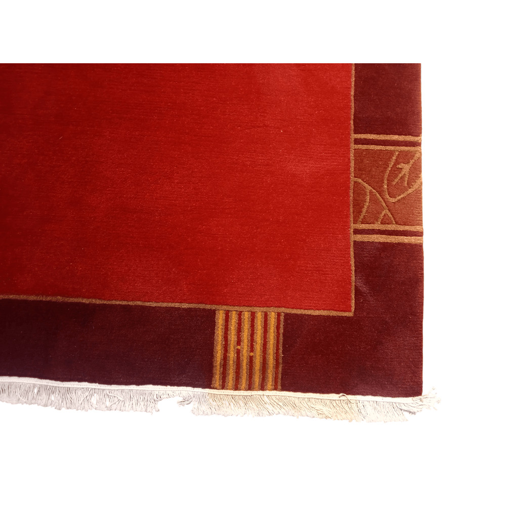 HandKnotted Nepali Red Carpet Modern Design 140x200 Cm 60 Knots 3