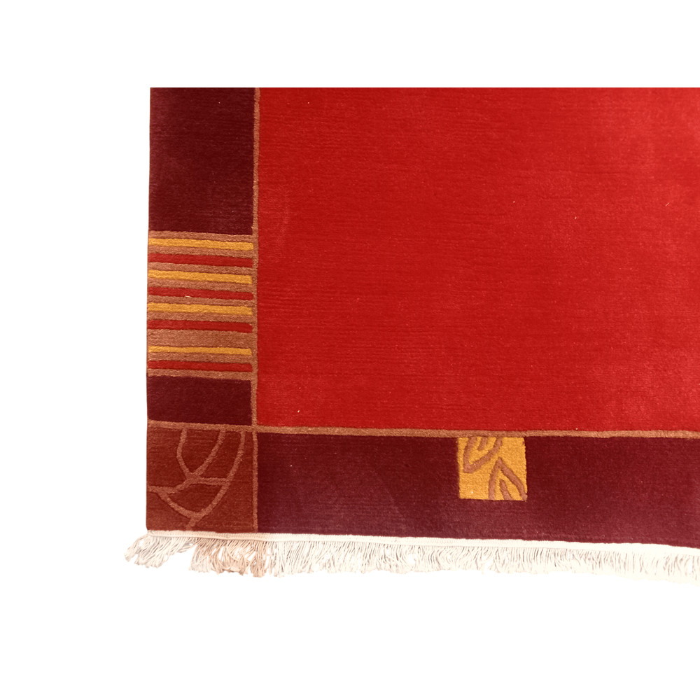 HandKnotted Nepali Red Carpet Modern Design 140x200 Cm 60 Knots 4
