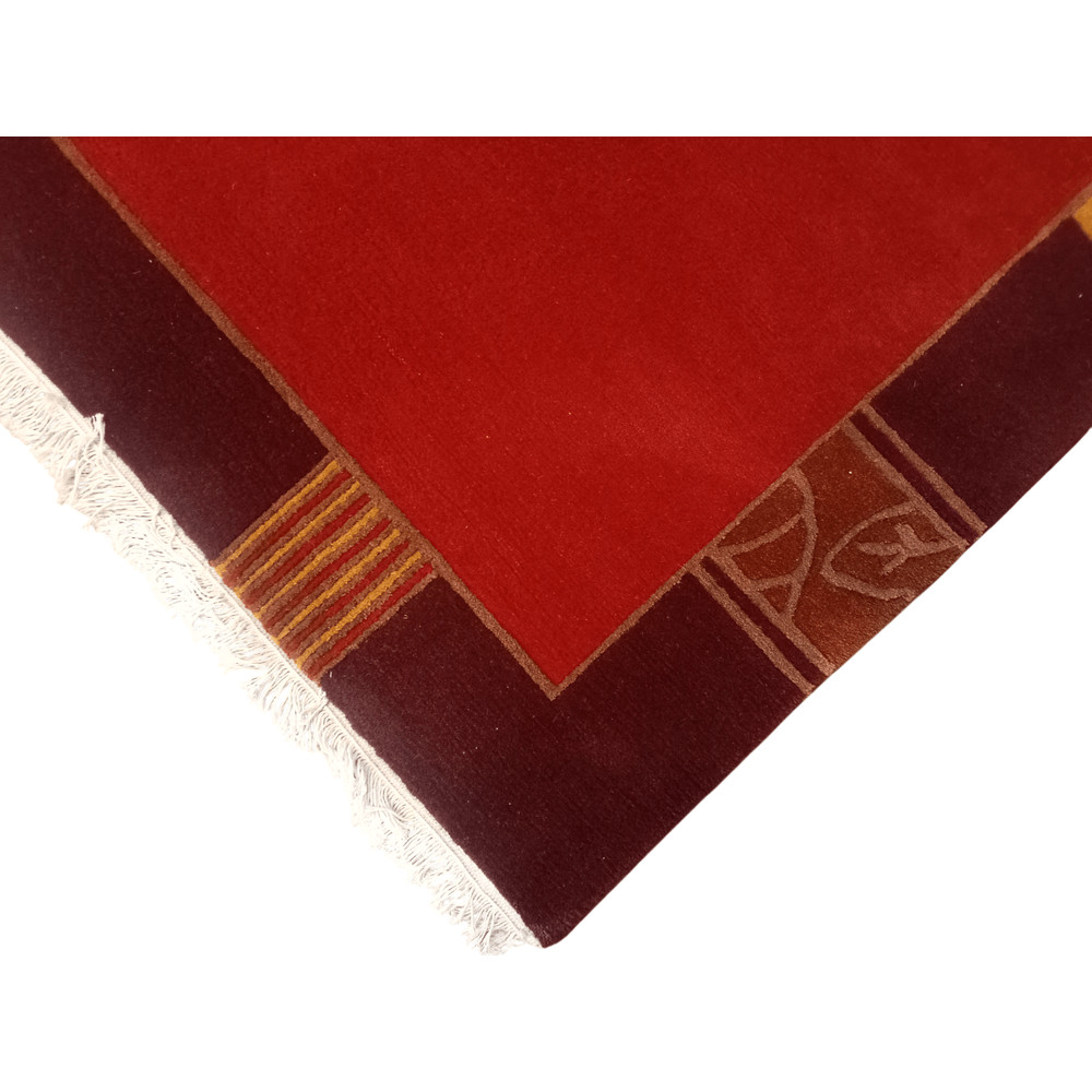 HandKnotted Nepali Red Carpet Modern Design 140x200 Cm 60 Knots 5