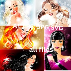 vector beauty bright starlight t-shirt svg design, cap svg design , svg sticker download