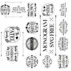 monogram dxf eps jpg png svg