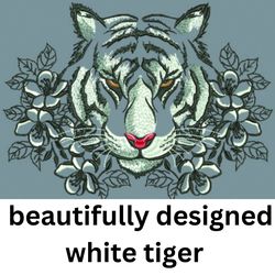 white tiger fierce and beautifully designed
