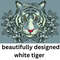 White Tiger Fierce And Beautifully Designed 0