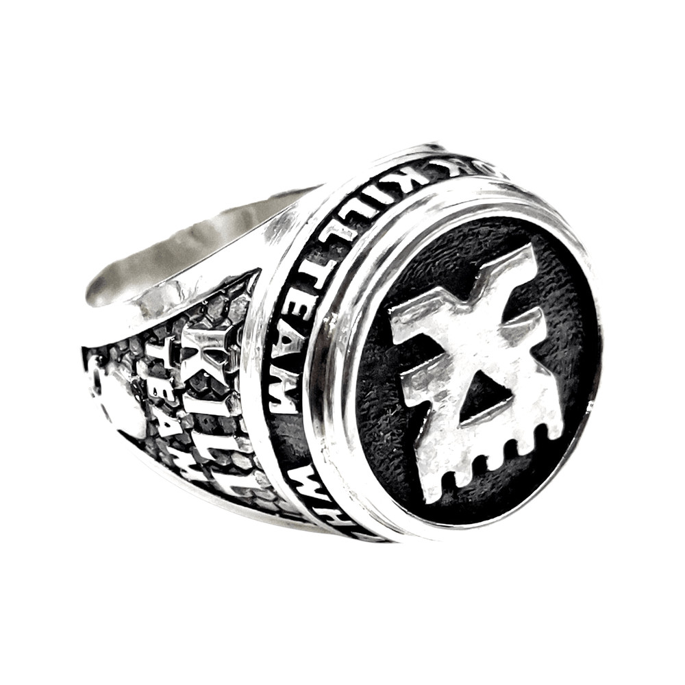 Mens Ring From The Series KILL TEAM Khorne Forces Of Chaos Code KTK Completely 925 Sterling Silver 0