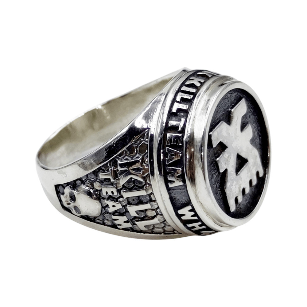Mens Ring From The Series KILL TEAM Khorne Forces Of Chaos Code KTK Completely 925 Sterling Silver 5