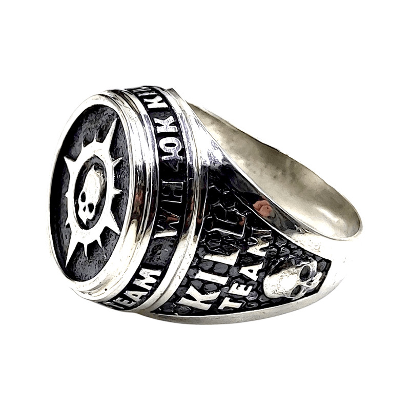 Mens Ring From The Series KILL TEAM Novamarines Space Marines Code NM Completely 925 Sterling Silve