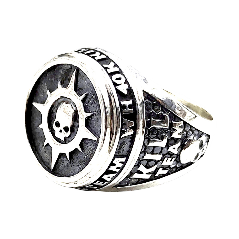 Mens Ring From The Series KILL TEAM Novamarines Space Marines Code NM Completely 925 Sterling Silve