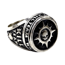 men's ring from the series kill team novamarines space marines, code nm, completely 925 sterling silver