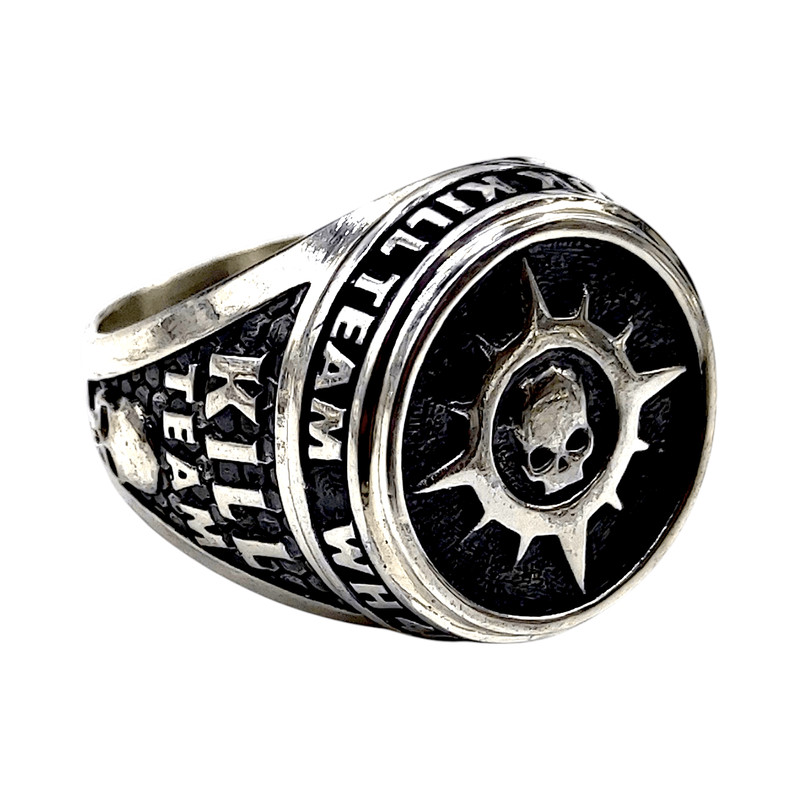Mens Ring From The Series KILL TEAM Novamarines Space Marines Code NM Completely 925 Sterling Silve
