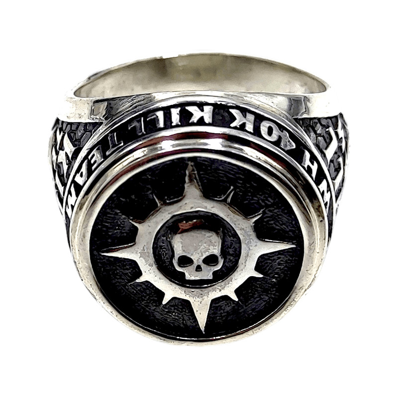 Mens Ring From The Series KILL TEAM Novamarines Space Marines Code NM Completely 925 Sterling Silve