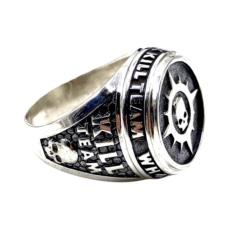 Mens Ring From The Series KILL TEAM Novamarines Space Marines Code NM Completely 925 Sterling Silve
