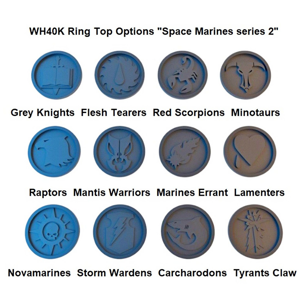 Mens Ring From The Series KILL TEAM Novamarines Space Marines Code NM Completely 925 Sterling Silve 5