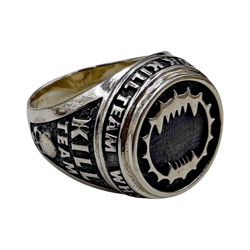 men's ring from the series kill team world eaters space marines, code we, completely 925 sterling silver