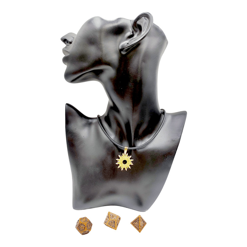 Pendant Pelor Deity Dungeon Dragons Code PN DnD The Pendant Is Completely Brass Alloy 1