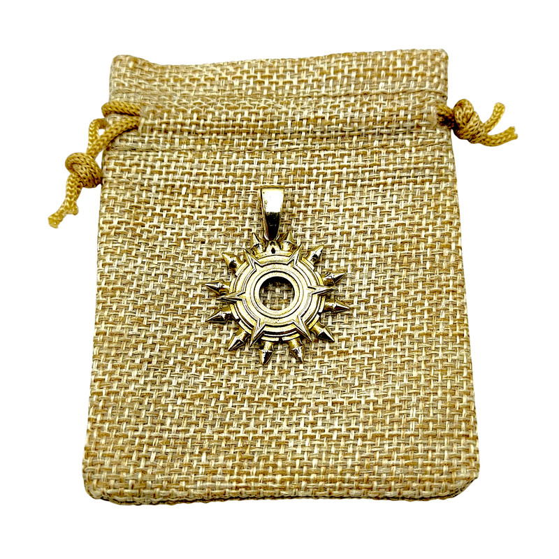 Pendant Pelor Deity Dungeon Dragons Code PN DnD The Pendant Is Completely Brass Alloy 2