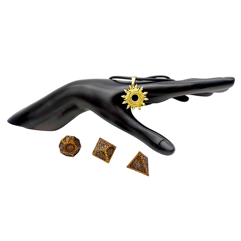 Pendant Pelor Deity Dungeon Dragons Code PN DnD The Pendant Is Completely Brass Alloy 6