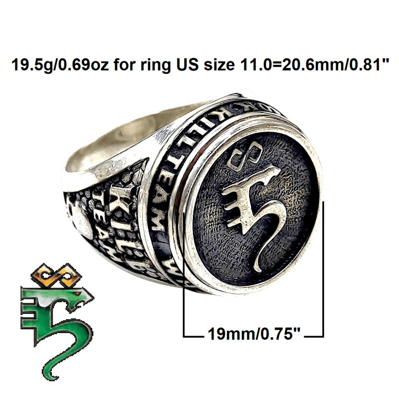 Mens Ring From The Series KILL TEAM Eldar SaimHann Code ESH The Ring Is Completely Made Of 925 Ster 2