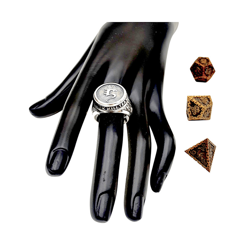 Mens Ring From The Series KILL TEAM Eldar SaimHann Code ESH The Ring Is Completely Made Of 925 Ster 7