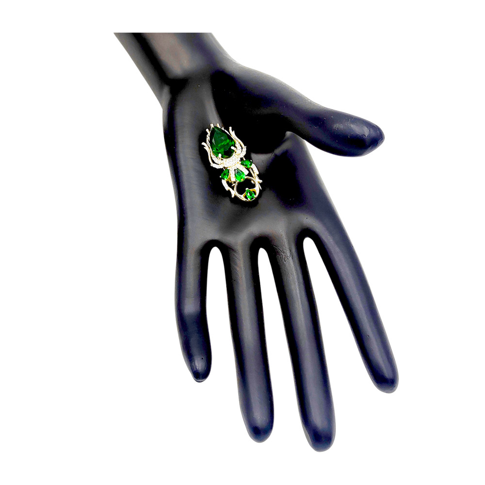 Stag Beetle Brooch Code 450050YM Completely 925 Sterling Silver 10