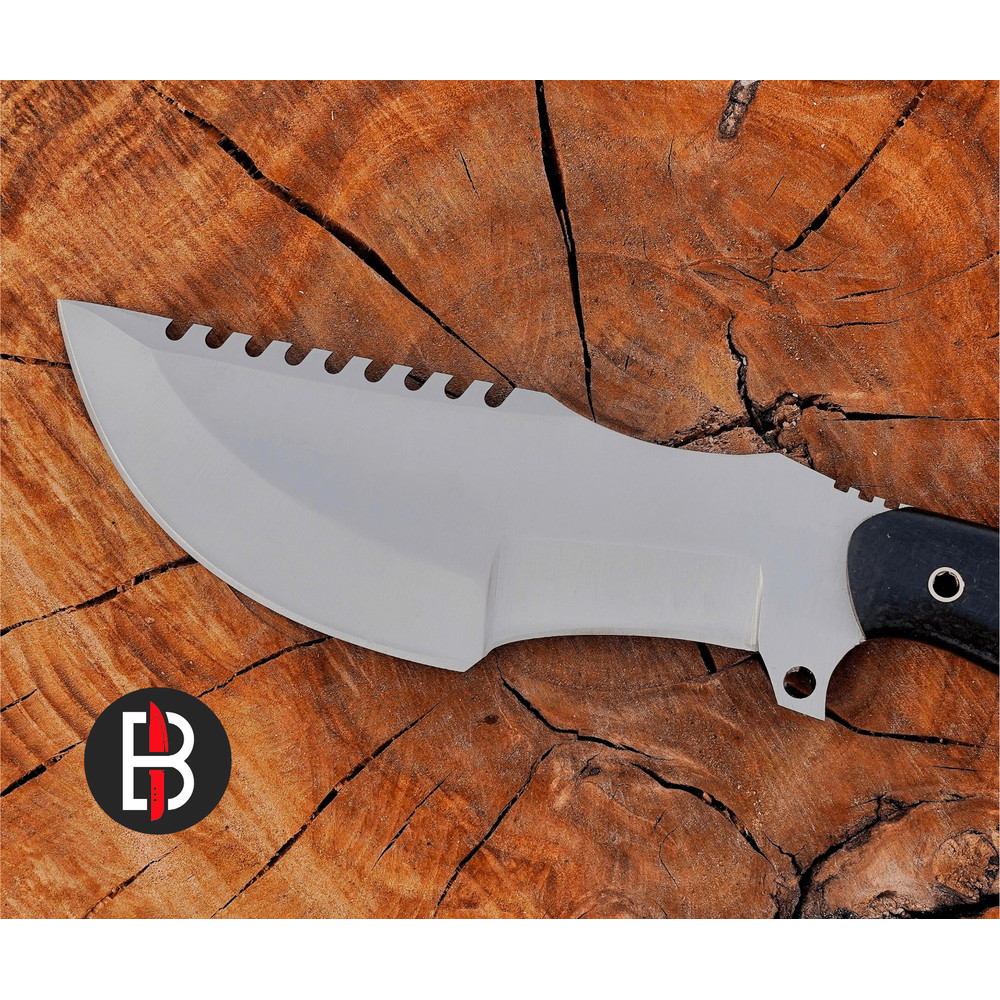 CUSTOM HANDMADE D2 TOOL STEEL G10 MICARTA TRACKER HUNTING BOWIE KNIFE SURVIVAL 3