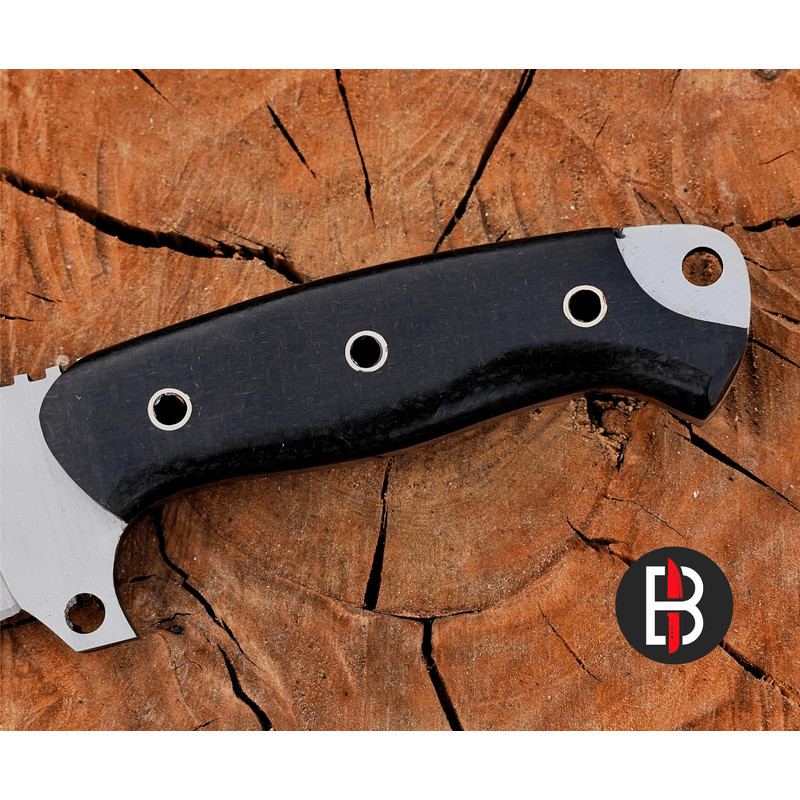 CUSTOM HANDMADE D2 TOOL STEEL G10 MICARTA TRACKER HUNTING BOWIE KNIFE SURVIVAL 4