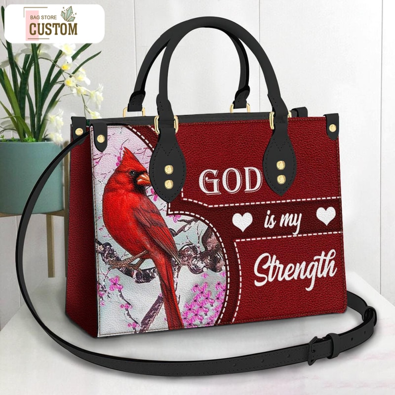 Cardinal Leather Bag, Crossbody Bag, Woman Shoulder Bag, Gift for girlfriend, Shopping Bag TD_HN110502M.jpg