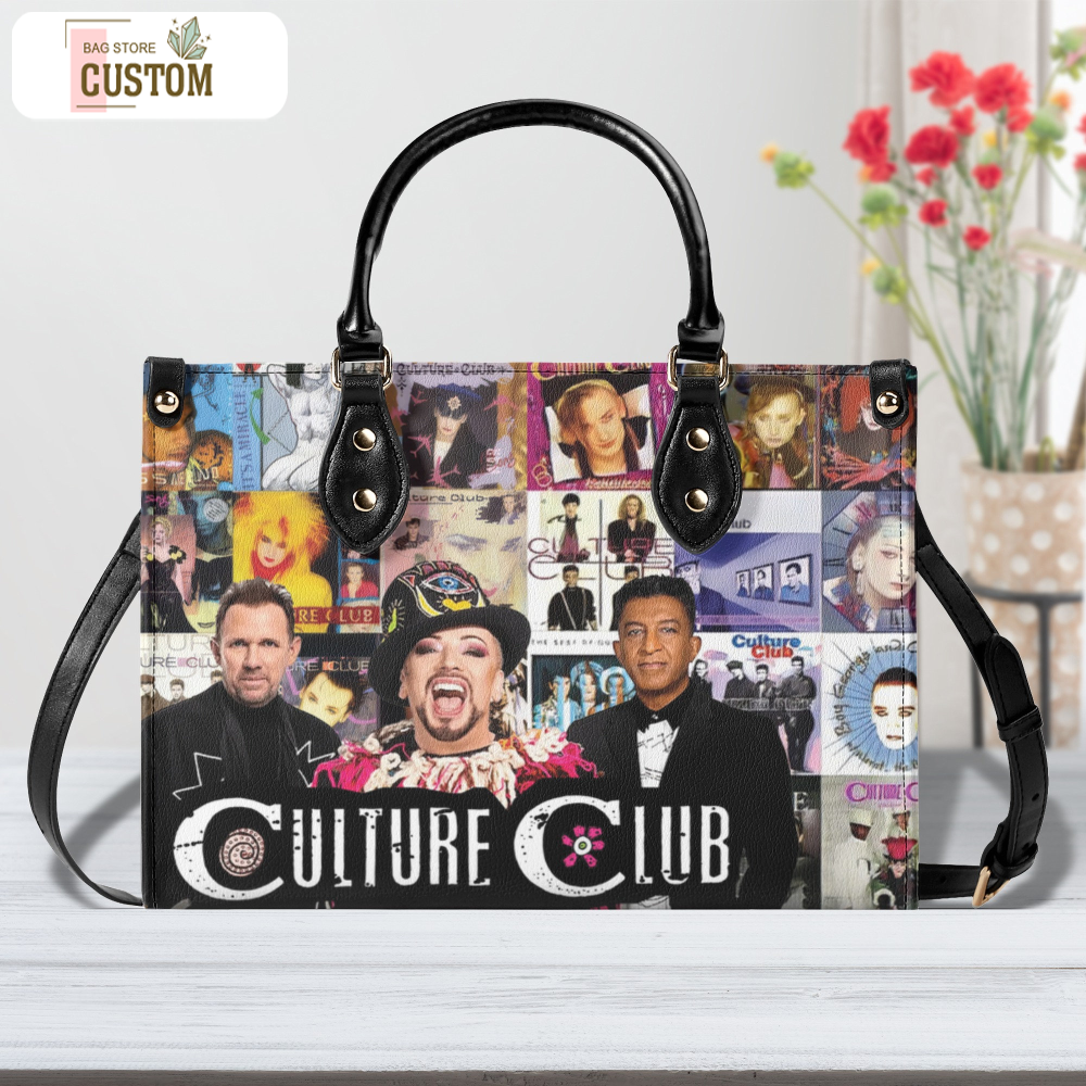 Boy George Culture Club Women Leather Handbag, Travel handbag, Gift for fan, Handmade Bag, Custom Bag, Vintage Bags, Woman Shoulder Bag.jpg