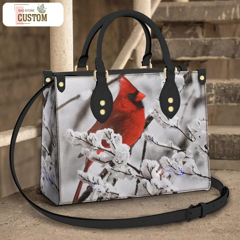 Cardinal Leather Bag, Crossbody Bag, Woman Shoulder Bag, Gift for girlfriend, Shopping Bag TD_MT120502M.jpg