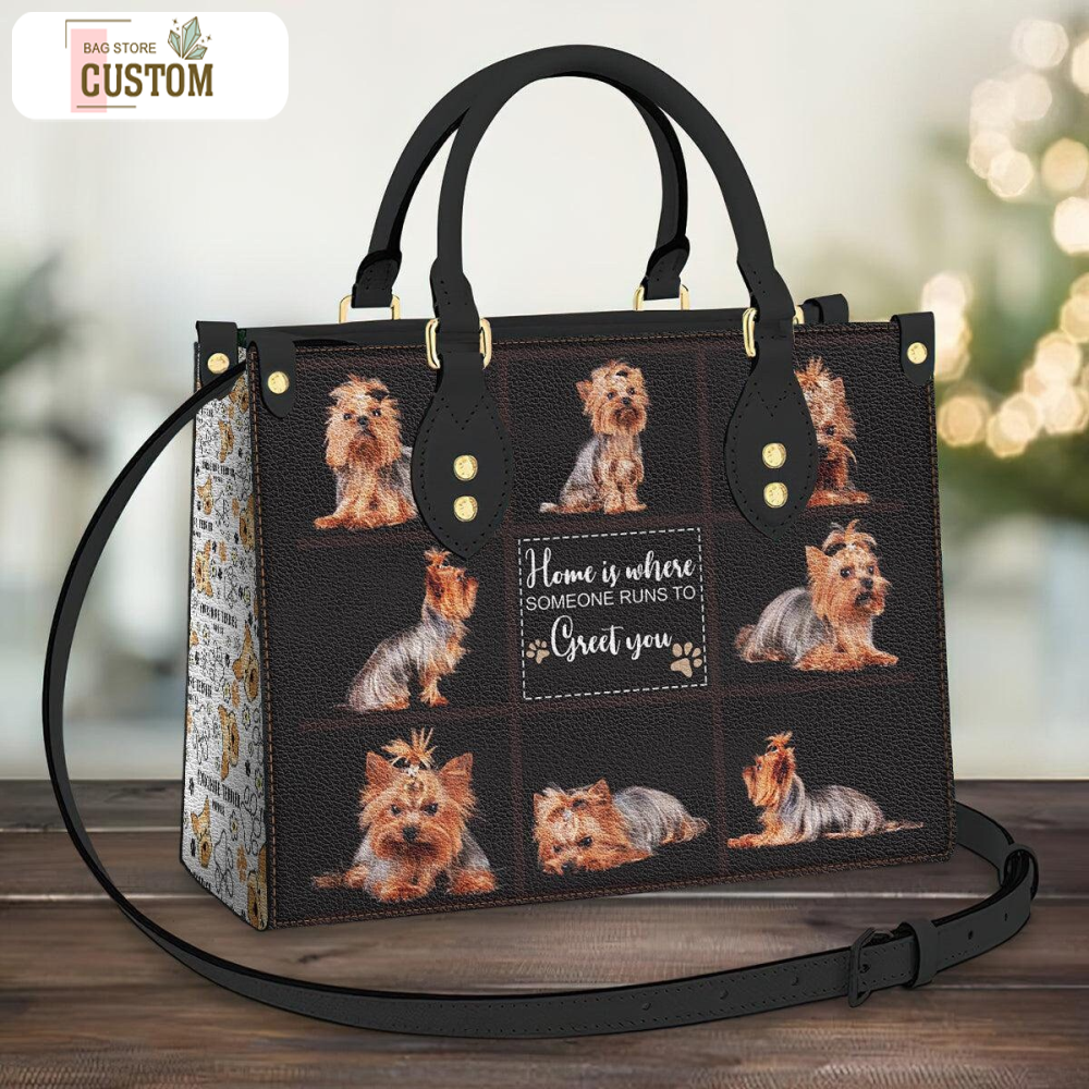 Yorkie Leather Bag, Crossbody Bag, Woman Shoulder Bag, Gift for girlfriend, Shopping Bag TD_TL070107A.jpg
