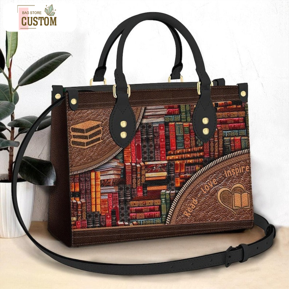 Book Lover Leather Bag, Crossbody Bag, Woman Shoulder Bag,Shopping Bag,Book Purse,Book Leather Handbag,Book Crossbody Bag.jpg
