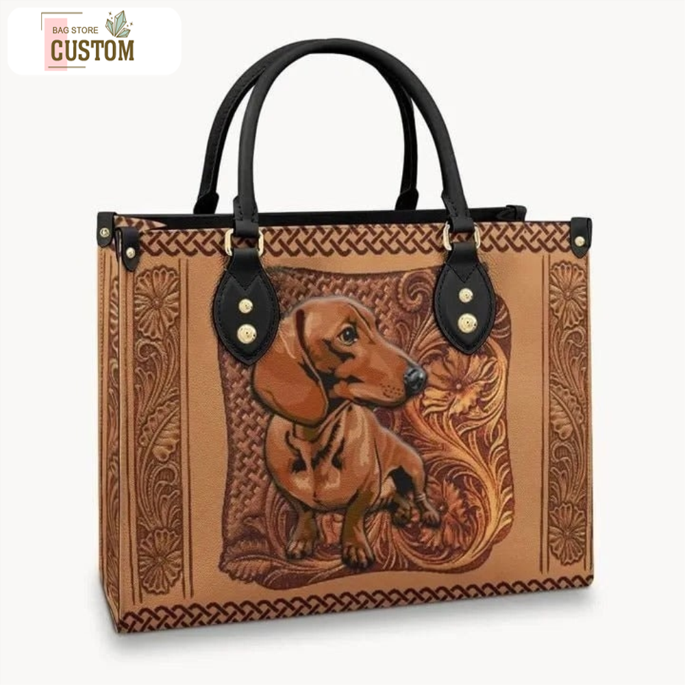 Dachshund Dog Wood Floral HandBag,Dachshund Handbag,Dog bag,Leather Bag,Travel handbag,Teacher Handbag,Handmade Bag,Custom Bag,Vintage Bags.jpg