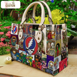 grateful dead handbag,grateful dead leather bag, dead and company the final summer, travel handbag , shopping handbag