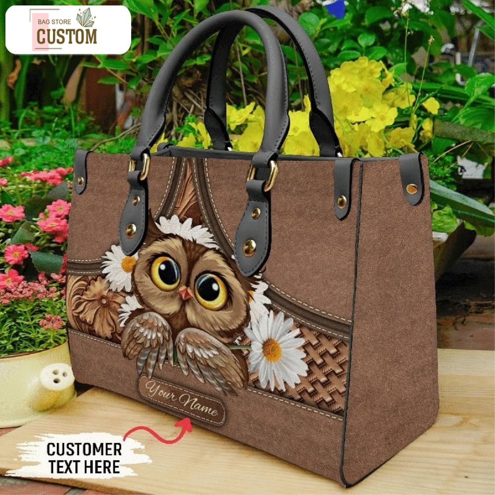 Personalized Owl Handbag, Owl Leather Bag,Pet Leather handbag,Bird Leather Bag, Crossbody Bag,Owl  Handbag, Owl Purse Bag Wallet,Travel Bag 1.jpg