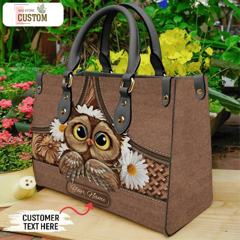 Personalized Owl Handbag, Owl Leather Bag,Pet Leather handbag,Bird Leather Bag, Crossbody Bag,Owl  Handbag, Owl Purse Bag Wallet,Travel Bag 1.jpg