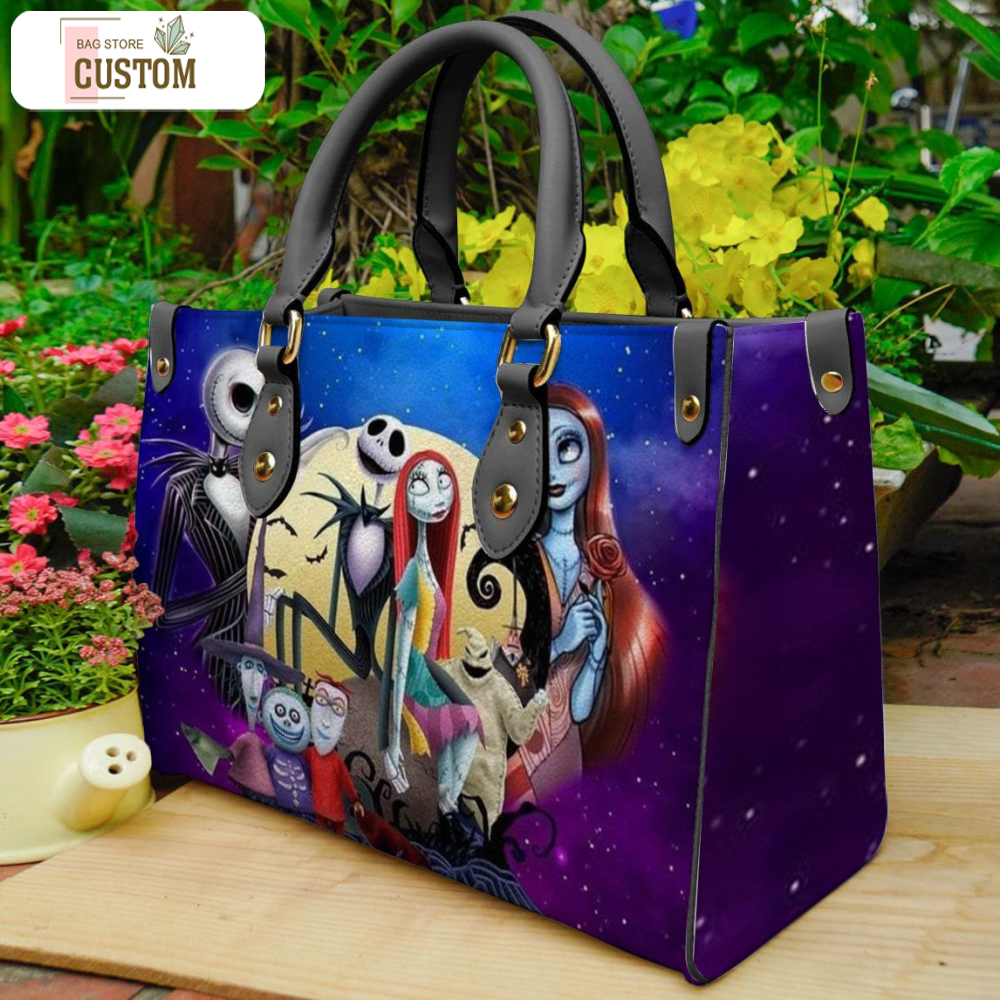 The Nightmare Before Christmas handbag,Horror Leather Bag,Leather handbag,Halloween Leather Bag, Crossbody Bag, Holiday Purse Bag Wallet.jpg