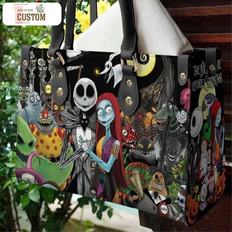 The Nightmare before Xmas,Horror Halloween Handbag,Horror Leather Bag,Witch Leather handbag,Halloween Leather Bag, Crossbody Bag,Travel Bag.jpg